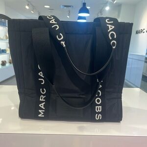 Marc Jacobs Black and White Tote Large Nylon Marc -ET